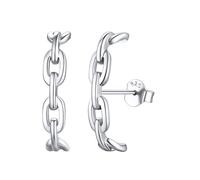 ChicSilver Orecchini da donna in argento 925 C orecchini oro/argento involucro lobo orecchini donna donna cartilagine orecchini zirconi lucidi regali per la festa della mamma compleanno