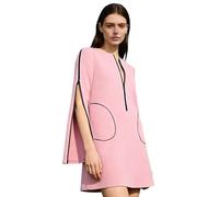 CHICTRY Camicia da Notte Donna Chirurgiche Post Spalla Pigiama con Apertura Laterale Abito Corto con Cerniera Veatito Post Surgery Costume Ospedale Rosa L