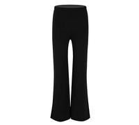CHICTRY Pantaloni da Ballo Latino Jazz Tango Bambino Pantaloni a Palazzo Danza Classica Ballo da Sala Samba Rumba Pants Vita Alta per Dancewear Costumi Prestazione Nero 14 Anni
