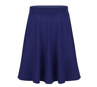 CHICTRY Ragazza Gonna Flamenco da Bambina Casual Classica Gonnellino Lungo Maxi Gonna a Pieghe Sottogonna Gonna per Danza Ballo Dancewear Performance Festa Rumba Samba Vita Alta Blu C 14 Anni
