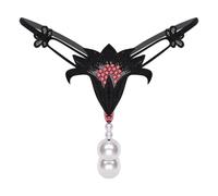 CHICTRY Vita Bassa G-String Lingerie Donna Mutandine Trasparente Bikini Slip Aperto con Perla Perizoma Biancheria Intima Tanga T-Back Underwear Tipo E XL