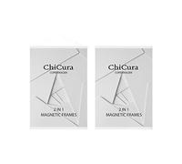 ChiCura - Cornice magnetica 2 in 1, 51 cm, colore: Bianco