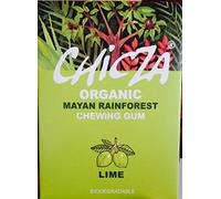 Chicza Organic Chewing-Gum Lime, Certificato Biologico e Kosher, Biodegradabile, Set 10x30g