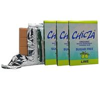 Chicza Organic Chewing-Gum Lime SugarFree, Senza Zucchero, Certificato Biologico e Kosher, Biodegradabile, Set 3x30g