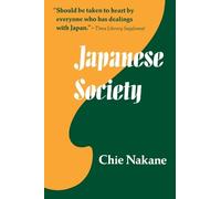 Chie Nakane Japanese Society (Tascabile)