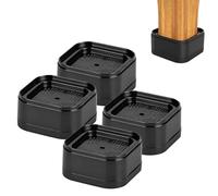 Chie no fukuro 4pcs rialzo per mobili Antiscivolo rialzo letto Impilabile Altezza Regolabile per Scrivania Armadio e Home Gym