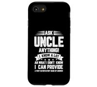 Chiedi allo zio Anything I Know A Lot Made Up Risposta Festa del papà Custodia per iPhone SE (2020) / 7/8