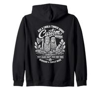 Chiedi ed Embla Timber Goods Custom Woodwork Midgard Felpa con Cappuccio