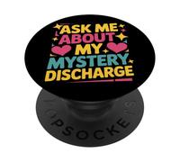 Chiedimi del mio mistero scarico divertente imbarazzante adulto PopSockets PopGrip Adesivo