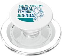 Chiedimi della mia agenda femminista liberale Femminismo Femminista Femminile PopSockets PopGrip per MagSafe