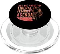 Chiedimi della mia agenda femminista liberale Femminismo Femminista Femminile PopSockets PopGrip per MagSafe
