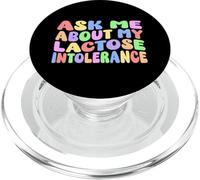 Chiedimi della mia intolleranza al lattosio | Umorismo adulto Edgy Divertente PopSockets PopGrip per MagSafe