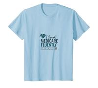 Chiedimi di Medicare: Parlo fluentemente Medicare Maglietta, Bambini, Celeste, 6 Anni