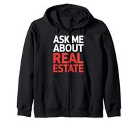 Chiedimi Informazioni su Real Estate Cool Agent Affitto Agente Agente Agente Immobiliare Felpa con Cappuccio