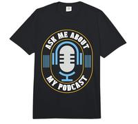 Chiedimi Informazioni sul Mio Produttore di Podcast Podcasting per Amanti dei microfoni Comfort Colors Adult Heavyweight T-Shirt
