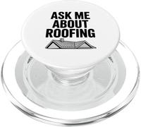 Chiedimi informazioni sul tetto - Umorismo divertente per appaltatori di tetti PopSockets PopGrip per MagSafe