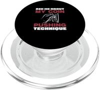Chiedimi informazioni sulla mia tecnica di spinta delle monete Divertente ventilatore spingi monete PopSockets PopGrip per MagSafe