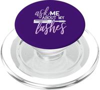 Chiedimi informazioni sulle mie ciglia Beauty Makeup Quote PopSockets PopGrip per MagSafe