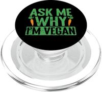 Chiedimi perché sono vegano PopSockets PopGrip per MagSafe