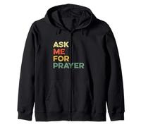 Chiedimi Preghiera Pregare Cristiani Intercessione Gesù Felpa con Cappuccio