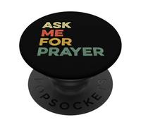 Chiedimi Preghiera Pregare Cristiani Intercessione Gesù PopSockets PopGrip Adesivo