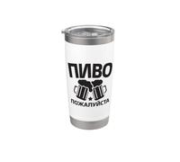 Chiedo una birra in Russia per la Russia Bicchiere termico in acciaio inox doppia parete