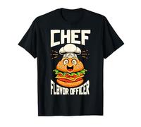 Chief Flavor Officer Funny Culinary Leadership Design Maglietta