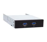 Chieftec MUB-3002 8,89 cm (3.5") Pannello portante 5 Gbit/s Nero Argento Metallo