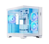 Chieftec Visio GM-30W-TG-OP white Tempered Glass x 2 Torre ATX 6,7 " Ventola USB