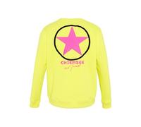 Chiemsee Sweatshirt mit Label-typischem Backprint Felpa con Stampa tipica dell'Etichetta Posteriore, 12-0645 Lemon Tonic, M Uomo