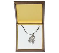 Chien de Saint Hubert - collana rivestita in argento, in una scatola, Art Dog IT