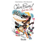 Chien Pourri fait du ski