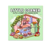Chienc Libro da colorare Little Corner - 40+ pagine creative per adulti e adolescenti | Rilassati con Bobbie Goods Cozy Spaces Coloring