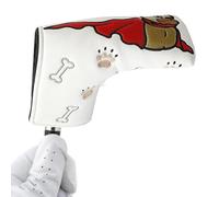 Chiesa conducente | Presenza di putter da golf impermeabile con chiusura magnetica, protezione design Bulldog in pelle PU Premium, copertura club di fodera interno morbido | Per il golf a