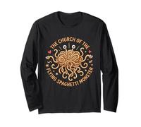 Chiesa del Mostro degli Spaghetti Volanti Pastafarianism Maglia a Manica