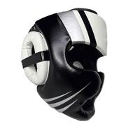 Chiesa Della Boxe - Boxe Di Guardia Della Testa | Monkey Face Shape Muay Thai Headsgear, Black Color Packded Shell, Full Face Protective Gear Portatile Per Kickboxing Di Allenamento MMA E Wrestling