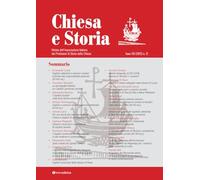 Chiesa E Storia. Rivista Dell’Associazione Italiana Dei Professori Di Storia Del