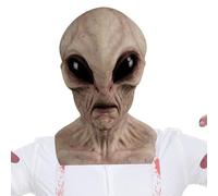 Chiesa Maschera Lattico Alieno Faccia Piena 12 Pollici Design Alto Di Gamma, Abito Elastico Morbido, Grandi Fori Di Visione | Accessorio Per Costumi Di Halloween Cospla