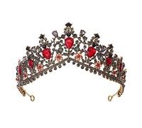 Chiesa nuziale barocco e accessori per capelli cristallini di cristalli di cristalli di corona corona di capelli da sposa Accessori per capelli da sposa (corona blu di zaffiro dorato)