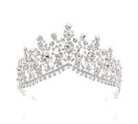 Chiesa nuziale barocco e accessori per capelli cristallini di cristalli di cristalli di corona corona di capelli da sposa Accessori per capelli da sposa (corona blu di zaffiro dorato)