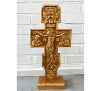 Chiesa ortodossa croce da altare crocifisso cristiano in legno Gesù Cristo 18...