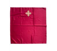 Chiesa ortodossa Eileiton Iliton croce ricamata Atlante bordeaux