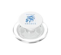 Chiese ortodosse tradizionali delle case bianche dell'isola di Santorini PopSockets PopGrip per MagSafe