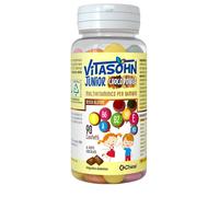 Chiesi Farmaceutici Integratore Vitasohn Junior Choco Power per bambini, 90cpr
