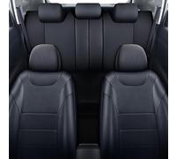 Chifeng Coprisedile in similpelle multicolore resistente, traspirante e facile da pulire, per Ford Edge Fiesta Focus K Plus Kuga Mondeo Puma (nero)