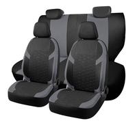 Chifeng Coprisedili auto per Citroen C3 Aircross, C3 Picasso, C4, C4 Cactus, C5 Aircross, C5 X, C6, DS4, DS5 - Kit completo in poliestere protezione sedile (grigio)