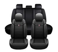 Chifeng Per Renault Captur Clio Kadjar Koleos Megane Twingo, set di 5 coprisedili universali in pelle, traspiranti, antisporco, resistenti all'usura (nero)