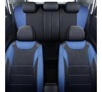 Chifeng Rivestimento in similpelle multicolore in pelle resistente all'usura, traspirante e facile da pulire per auto a 5 posti per Renault Captur Clio Kadjar Koleos Megane Twingo (blu)