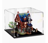 CHIFENMS Espositore in acrilico per negozio Lego 21325 Blacksmith's Shop, scatola trasparente antipolvere (solo scatola) (Lego Set non incluso) (3 mm)
