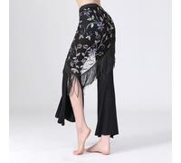 Chiffon Danza Del Ventre Catena Vita Sciarpa Dell'anca Delle Donne Nappe